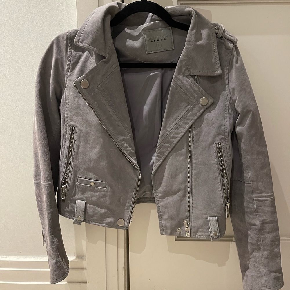 perfect condition grey blank nyc jacket